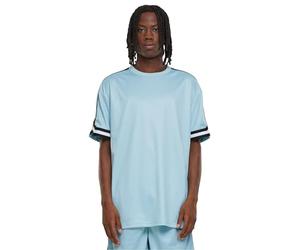 Urban Classics Tb2890-oversized Stripes Mesh Tee T-Shirt, Blu Oceano, XL Uomo