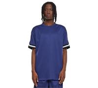 Urban Classics Tb2890-oversized Stripes Mesh Tee T-Shirt, Blu Scuro, L Uomo