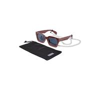 Urban Classics Tb4216-Occhiali da Sole Poros con Catena Occhiali, Nero/Marrone, Taglia Unica Unisex-Adulto