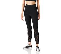 Urban Classics Leggings Vita Alta Lace Inset