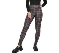 Urban Classics Ladies Soft Aop Leggings, Pantaloni Donna, Nero (Blackcheck), 3XL