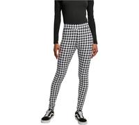 Urban Classics Ladies Soft Aop Leggings, Pantaloni Donna, Nero (Blackhoundstooth), 5XL