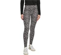 Urban Classics TB4771-Ladies Soft AOP Leggings, Pantaloni Donna, Blackline, S