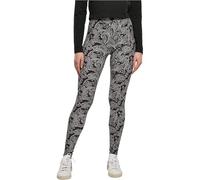Urban Classics Ladies Soft Aop Leggings, Pantaloni Donna, Nero (Black New Paisley), XL