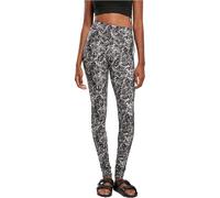 Urban Classics TB4771-Ladies Soft AOP Leggings, Pantaloni Donna, Blackpaint, S