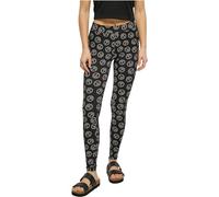 Urban Classics TB4771-Ladies Soft AOP Leggings, Pantaloni Donna, Blackpeace, 4XL