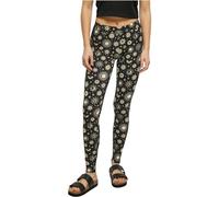 Urban Classics TB4771-Ladies Soft AOP Leggings, Pantaloni Donna, Blacksun, 4XL