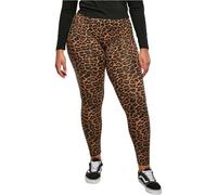 Urban Classics Ladies Soft Aop Leggings, Pantaloni Donna, Nero (Darkleo), 5XL