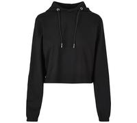 Urban Classics Felpa con Cappuccio da Donna Heavy Short Hoody, Oversize, con Cappuccio da Donna, Taglio Corto, Nero, M