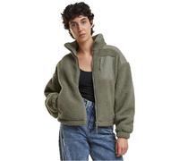Urban Classics Tb6068-ladies Sherpa Mix Jacket Giacche Invernali, Verde Pala, M Donna