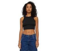 Urban Classics Tb6185-ladies Organic Cropped Rib Top Canottiera, Nero, XL Donna