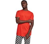 Urban Classics TB638-Shaped Long Tee, T-Shirt Uomo, Bloodorange, S