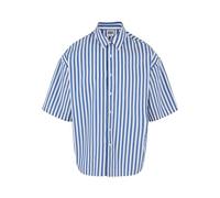 Urban Classics Tb6658-striped Short Sleeve Summer Shirt Camicia, Bianco/Blu, XL Uomo