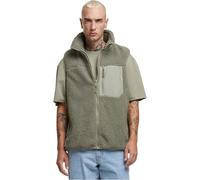 Urban Classics Tb6723-sherpa Vest Gilet, Verde Pala, M Uomo