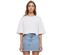 Urban Classics Tb6868-ladies Heavy Organic Oversized Cropped Tee T-Shirt, Bianco, M Donna