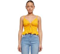 Urban Classics Tb6871-ladies Waffle Pique Ruffle Top Canottiera, Magicmango, XS Donna