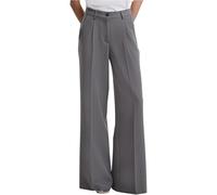 Urban Classics Tb6949-ladies Wide Leg Trousers Pantaloni Casual, Grigio Cloud, 40 Donna
