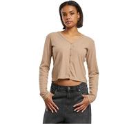 Urban Classics Tb7001-ladies Rib Cardigan, Beige, XS Donna