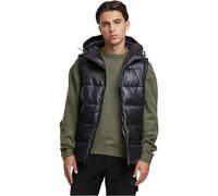 Urban Classics Tb7013-recycled Hooded Puffer Vest Gilet, Nero, L Uomo