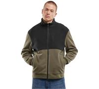Urban Classics Tb7016-colour Block Polar Fleece Jacket Giacche Leggere, Nero/Oliva, XXXXXL Uomo
