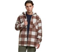 Urban Classics Tb7047-big Check Jacket with Hood Giacche Leggere, Bianco Sabbia/Luce, M Uomo