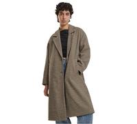 Urban Classics Tb7070-ladies Oversized Plaid Coat Cappotti, Beige/Nero, XL Donna