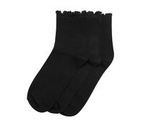 Urban Classics Tb7430b-ruffle Socks 3-Pack Calzini, Nero + Nero + Nero, 39-42 Unisex-Adulto