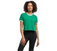 Urban Classics Tb7492-ladies Contrast Retro T-Shirt, Froggreen/White, XXL Donna