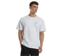Urban Classics Tb7552-uc Weavy Logo Heavy Oversized Tee T-Shirt, Bianco, XXXXXL Uomo