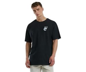 Urban Classics Tb7552-uc Weavy Logo Heavy Oversized Tee T-Shirt, Nero, L Uomo