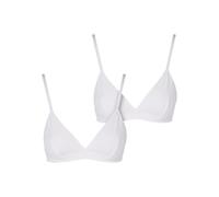 Urban Classics Tb7655a-ladies Basic Unpadded Bra 2-Pack, Bianco e Bianco, XL Donna