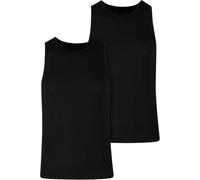 Urban Classics Tb7685b-bamboo Basic Tank Top 2-Pack T-Shirt, Nero e Nero, L Uomo