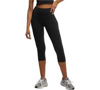 Urban Classics Ladies Capri Leggings Donna Leggings Nero XS 80% Poliammide, 20% elasthane