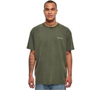 Urban Classics T-Shirt con Logo Piccolo Oversize, Verde Bottiglia, XL Uomo