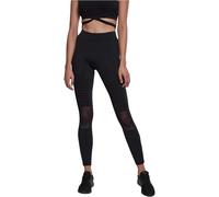 Urban Classics Tech Mesh Leggings, Nero (Black 00007), M Donna