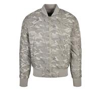 Urban Classics Tonal Camo Bomber Jacket, Grau (Stone 372), Large Uomo