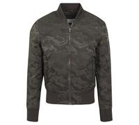 Urban Classics Tonal Camo Bomber Jacket, Grün (darkolive 551), Large Uomo