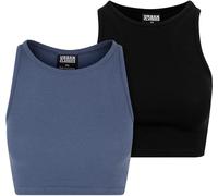 Urban Classics Top a costine da donna 2 pezzi XXL Blu