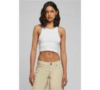 Urban Classics Top a costine da donna 3XL Bianco