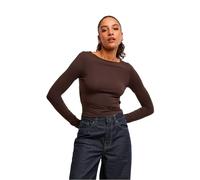 Urban Classics Ladies Ladies Slim Fit Longsleeve TB7721 XS Marrone