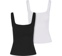 Urban Classics Top A Righe Con Collo Largo Per Donne 2-Pack Nuovo
