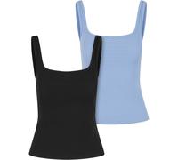 Urban Classics Top A Righe Con Collo Largo Per Donne 2-Pack Nuovo