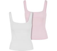 Urban Classics Top A Righe Con Collo Largo Per Donne 2-Pack Nuovo