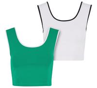 Urban Classics Top Corto Con Contrasto Femminile Schiena Profonda