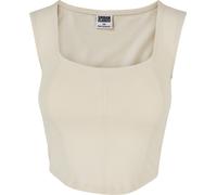 Urban Classics Top corto da donna Cors 5XL Bianco