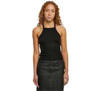 Urban Classics Top da Donna a Costine Incrociato Canottiera, Nero, XL