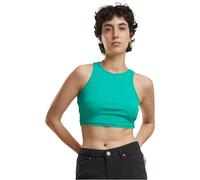 Urban Classics Tb1498-ladies Cropped Rib Top Canottiera, Ferngreen, M Donna