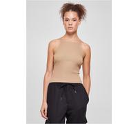 Urban Classics Top da donna con schiena incrociata a costineit S Beige