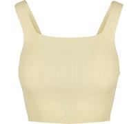 Urban Classics Top da donna Cropped Knit giallo tenue 3XL Giallo
