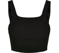 Urban Classics Cropped Knit Sleeveless T-shirt Nero XL Donna